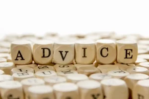 The dice have the letters "advice," implying that travel advice is offered to traveler holding China tourist visa.