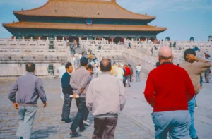 Foreigner's visitng one of the famous tourist spot in china