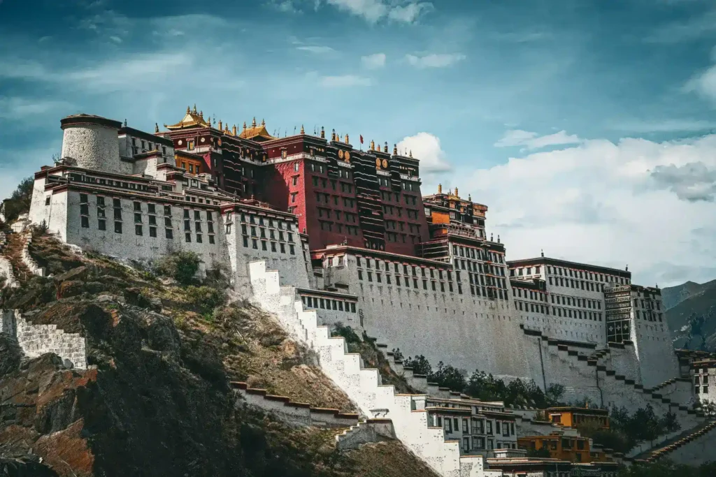 A beautiful view of the Lhasa City, hints at relevant recommendations in China travel guides.